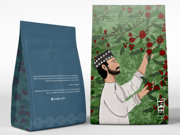 Glossy Paper Coffee Bag Packaging Mockup